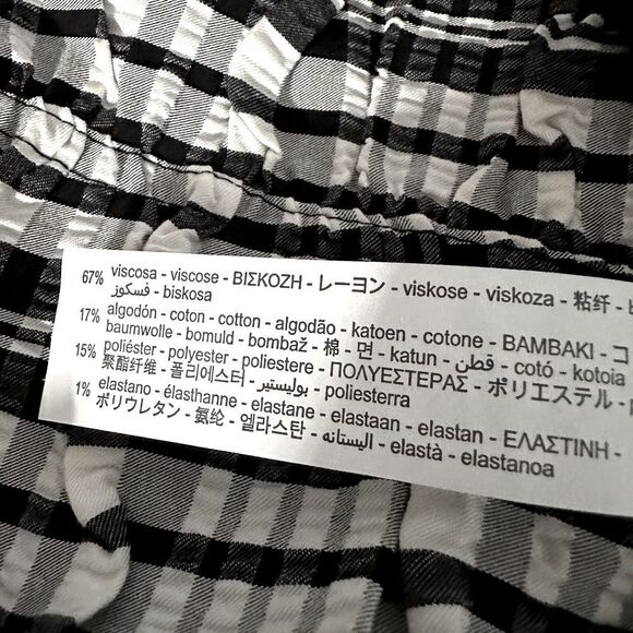 ZARA Plaid Set Skirt & Bow Neck Top Matching 2 Piece Size XS • BLOGGER FAVORITE - Picture 13 of 14